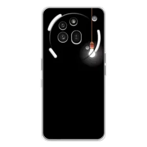Чехол с картинками на черном фоне для Nothing Phone (3a) Pro (Лампочка)