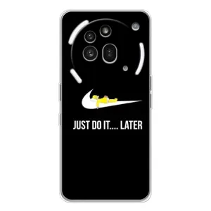 Силиконовый Чехол на Nothing Phone (3a) Pro с картинкой Nike (Later)