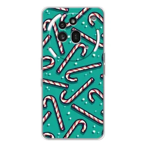 Силіконовий бампер на різдво для Nothing Phone (3a) Pro (Льодяники)