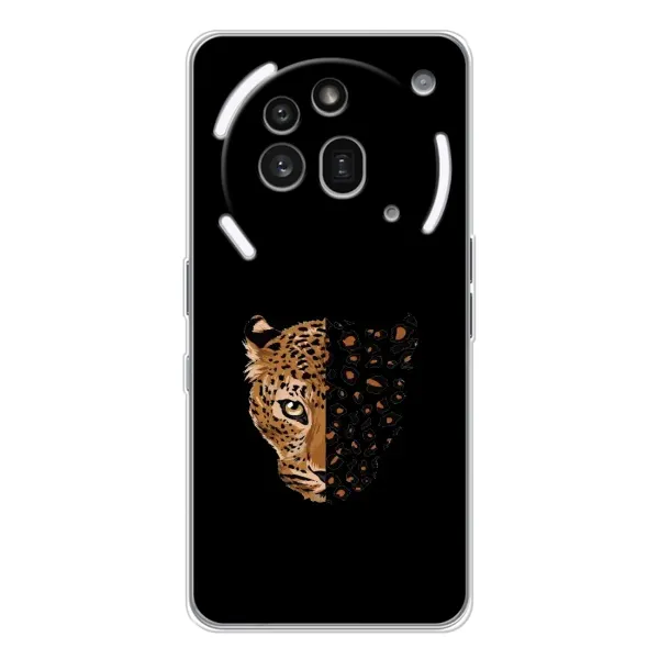 Чехол с рисунком «Леопард на черном» для Nothing Phone (3a) Pro Чехол с рисунком «Леопард на черном» для Nothing Phone (3a) Pro
