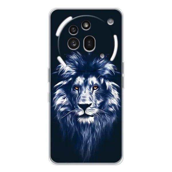 Чехол с рисунком «Лев - синий» для Nothing Phone (3a) Pro Чехол с рисунком «Лев - синий» для Nothing Phone (3a) Pro