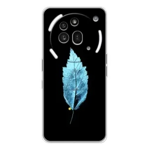 Чехол с картинками на черном фоне для Nothing Phone (3a) Pro (Листочек)