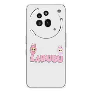Чохол з принтом Лабубу для Nothing Phone (3a) Pro (Логотип Лабубу)