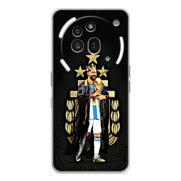 Чехол с рисунком «Месси король» для Nothing Phone (3a) Pro Чехол с рисунком «Месси король» для Nothing Phone (3a) Pro