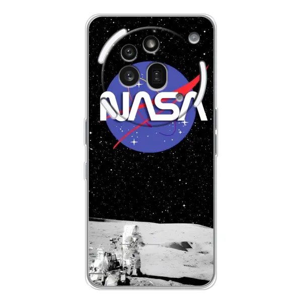 Чехол с рисунком «Nasa на луне» для Nothing Phone (3a) Pro Чехол с рисунком «Nasa на луне» для Nothing Phone (3a) Pro