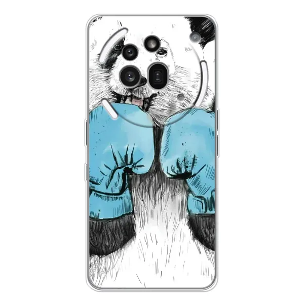 Чехол с рисунком «Панда боксер» для Nothing Phone (3a) Pro Чехол с рисунком «Панда боксер» для Nothing Phone (3a) Pro