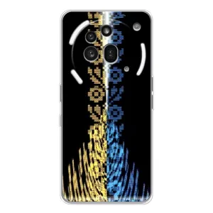 Силиконовый Чехол на Nothing Phone (3a) Pro (Патриотическая вышиванка)