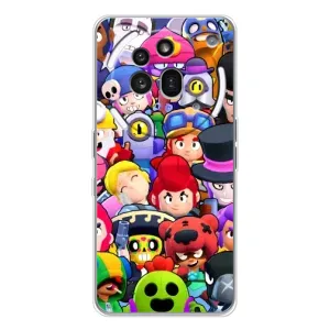 Силіконовый Чохол на Nothing Phone (3a) Pro з картинкою Brawl Stars (Персонажі)