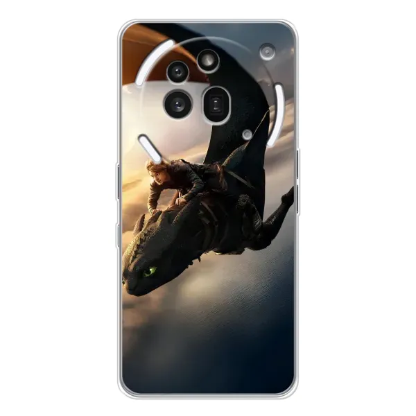 Чехол с рисунком «Полет Беззубика» для Nothing Phone (3a) Pro Чехол с рисунком «Полет Беззубика» для Nothing Phone (3a) Pro