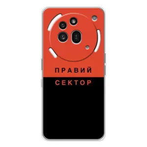 Чехлы УПА (Красно-Чёрный) на Nothing Phone (3a) Pro (Правый Серктор)
