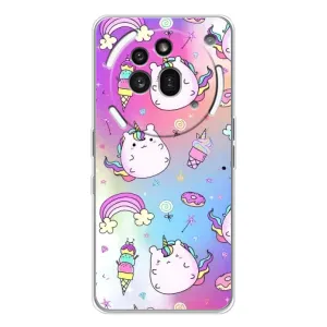 Чохол Unicorn на Nothing Phone (3a) Pro (Веселка і Єдинорог)