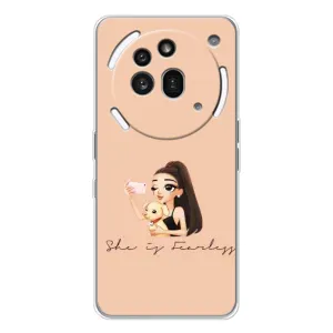 Силиконовый Чехол на Nothing Phone (3a) Pro с картинкой Стильных Девушек (С собакой)