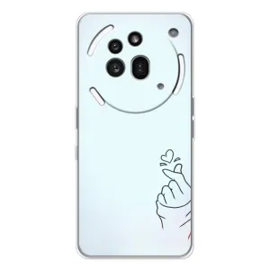 Чохол (Знак сердечка) для Nothing Phone (3a) Pro (Сердечко на блакитному)