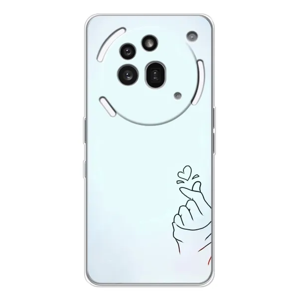 Чехол с рисунком «Сердце на голубом» для Nothing Phone (3a) Pro Чехол с рисунком «Сердце на голубом» для Nothing Phone (3a) Pro