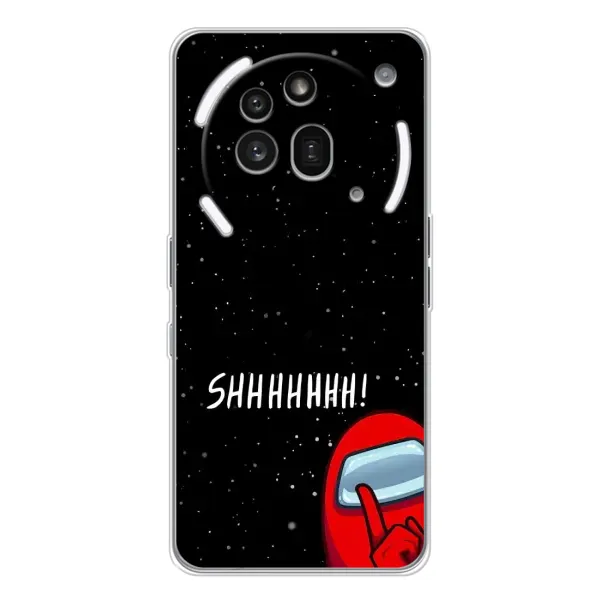 Чехол с рисунком «SHHHHH» для Nothing Phone (3a) Pro Чехол с рисунком «SHHHHH» для Nothing Phone (3a) Pro