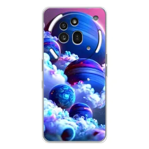 Чехлы КОСМОС для Nothing Phone (3a) Pro (Синие планеты)