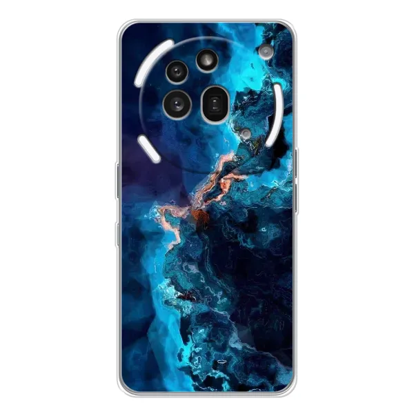 Чехол с рисунком «Синий мрамор» для Nothing Phone (3a) Pro Чехол с рисунком «Синий мрамор» для Nothing Phone (3a) Pro