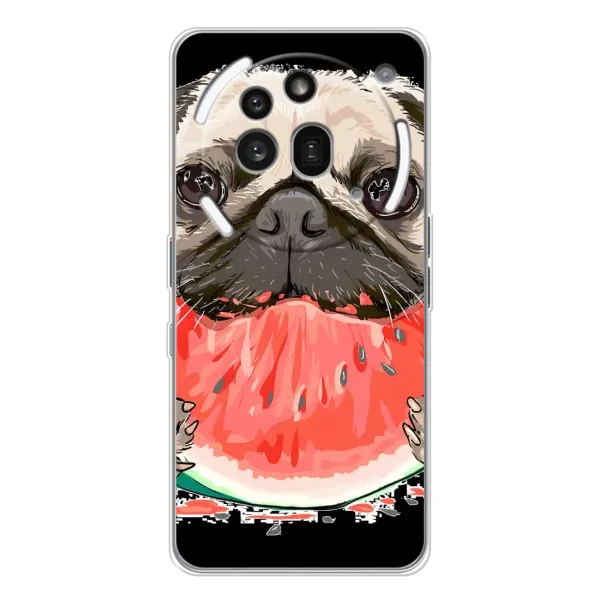Чехол с рисунком «Смешной Мопс» для Nothing Phone (3a) Pro Чехол с рисунком «Смешной Мопс» для Nothing Phone (3a) Pro