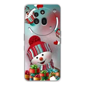 Чехлы на Новый Год Nothing Phone (3a) Pro (Снеговик в шапке)
