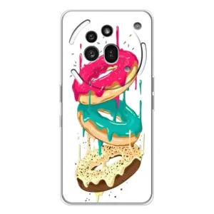 Чехол с изображением вкусной еды для Nothing Phone (3a) Pro (Сочные пончики)