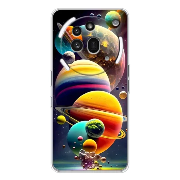 Чехол с рисунком «Солнечна система» для Nothing Phone (3a) Pro Чехол с рисунком «Солнечна система» для Nothing Phone (3a) Pro