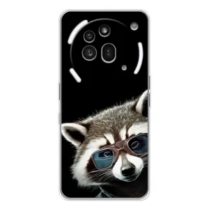 Силіконовий Чохол з Энотами на Nothing Phone (3a) Pro (Стильний Єнот)