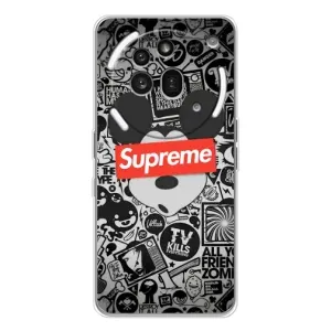 Чехол с Брендами одежды на Нотинг Фон (3а) Про (Supreme Маус)