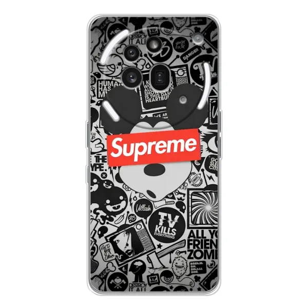 Чехол с рисунком «Supreme Маус» для Nothing Phone (3a) Pro Чехол с рисунком «Supreme Маус» для Nothing Phone (3a) Pro