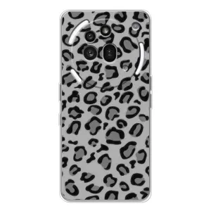 Чехол с леопардовым принтом на Nothing Phone (3a) Pro (Темный леопрад)