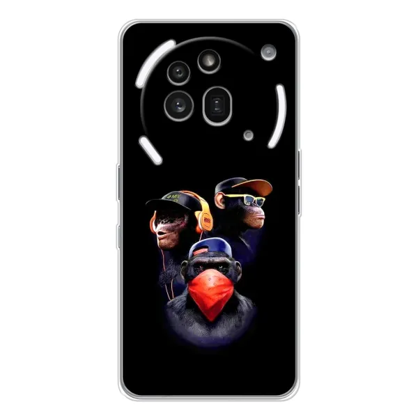 Чехол с рисунком «Три обезьяны» для Nothing Phone (3a) Pro Чехол с рисунком «Три обезьяны» для Nothing Phone (3a) Pro