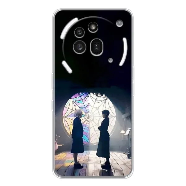 Чехол с рисунком «Уэнсдей и Энди» для Nothing Phone (3a) Pro Чехол с рисунком «Уэнсдей и Энди» для Nothing Phone (3a) Pro