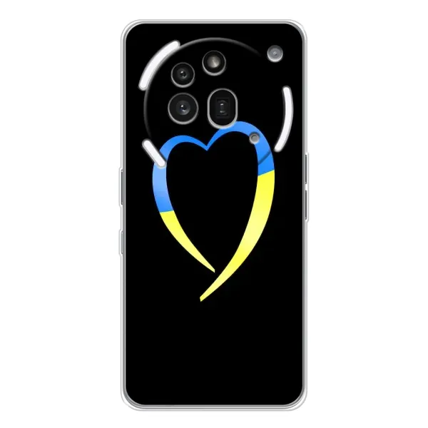 Чехол с рисунком «Украинское сердце» для Nothing Phone (3a) Pro Чехол с рисунком «Украинское сердце» для Nothing Phone (3a) Pro