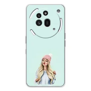 Силиконовый Чехол на Nothing Phone (3a) Pro с картинкой Стильных Девушек (В шапке)