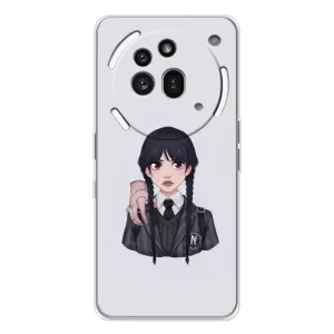 Чехлы с принтом Уэнсдей на Nothing Phone (3a) Pro (Вещь Венсдей)