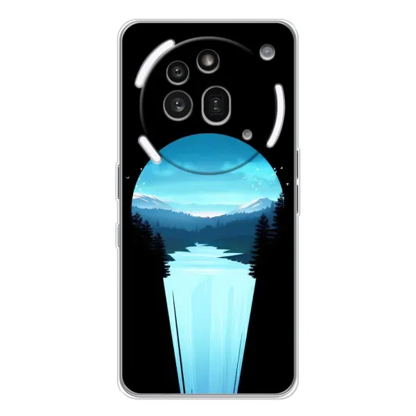Чехол с рисунком «Синий Водопад» для Nothing Phone (3a) Pro Чехол с рисунком «Синий Водопад» для Nothing Phone (3a) Pro