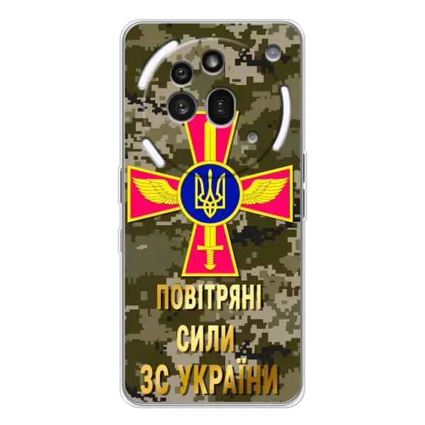 Чехол с рисунком «ВС ЗСУ» для Nothing Phone (3a) Pro Чехол с рисунком «ВС ЗСУ» для Nothing Phone (3a) Pro