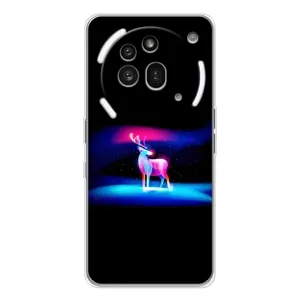 Силіконовий бампер з картинкою звірів для Nothing Phone (3a) Pro (Яскравий олень)