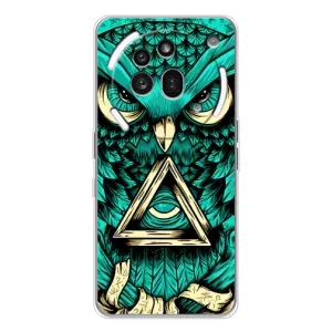 Чохли з принтом СОВИ для Nothing Phone (3a) Pro (Зелена сова)