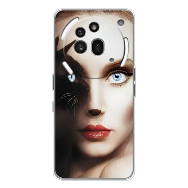 Чехол с рисунком «Женщина кошка» для Nothing Phone (3a) Pro Чехол с рисунком «Женщина кошка» для Nothing Phone (3a) Pro
