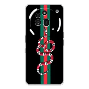 Чохли бренд ГУЧЧІ для Nothing Phone (3a) Pro (Змій Гуччі)