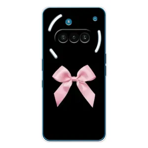 Чехол банты для Nothing Phone (3a) (Бант на черном)