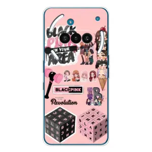 Чехлы с картинкой для Nothing Phone (3a) (BLACK PINK коллаж)