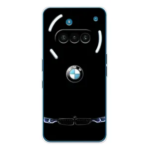 Силиконовый бампер с картинкой машины на Nothing Phone (3a) (Черный BMW)