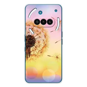 Силиконовый Чехол с одуванчиками на Nothing Phone (3a) (Цветок-одуванчик)