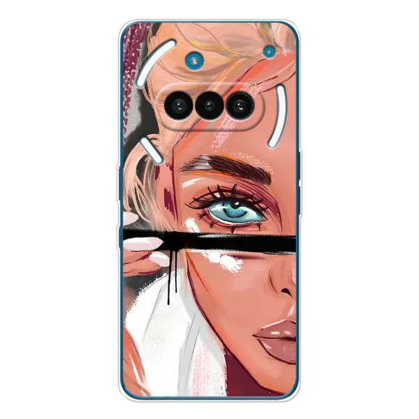 Чехол с рисунком «Девушка и ресницы» для Nothing Phone (3a) Чехол с рисунком «Девушка и ресницы» для Nothing Phone (3a)