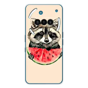 Силиконовый Чехол с Енотами на Nothing Phone (3a) (Енот)