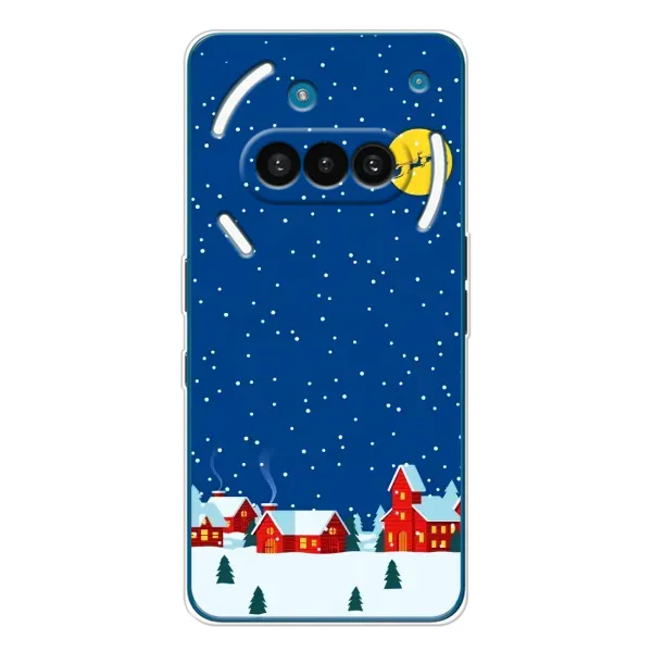 Чехол с рисунком «Город в снегу» для Nothing Phone (3a) Чехол с рисунком «Город в снегу» для Nothing Phone (3a)