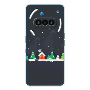 Силіконовий бампер на різдво для Nothing Phone (3a) (Місто зимове)