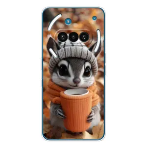 Печатный чехол «Зверята с кофе» для Nothing Phone (3a) (Грызунчик с кофе)
