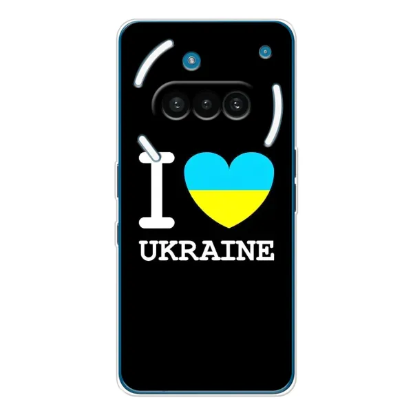 Чехол с рисунком «I Love Ukraine» для Nothing Phone (3a) Чехол с рисунком «I Love Ukraine» для Nothing Phone (3a)